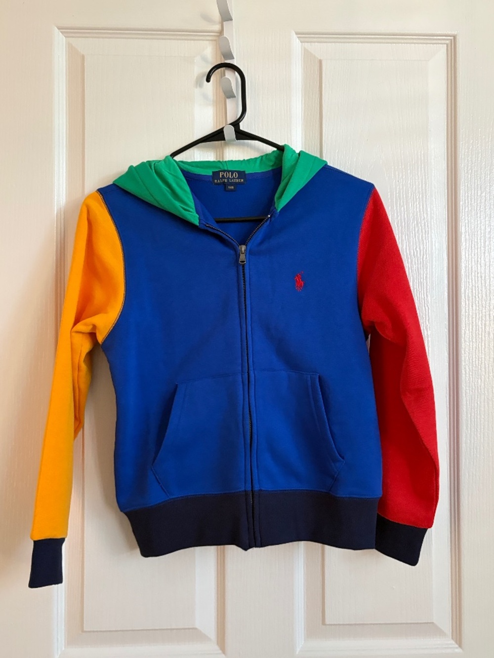 polo ralph lauren kids full zip hoodie fleece Size 8T NOWT